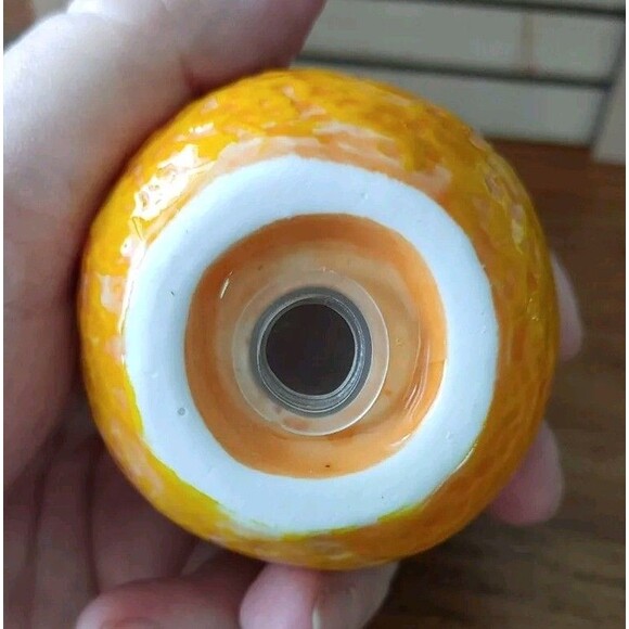 Cracker Barrel Boxed Ceramic 3x2in Orange Crate Salt & Pepper Set NOS - Picture 7 of 7